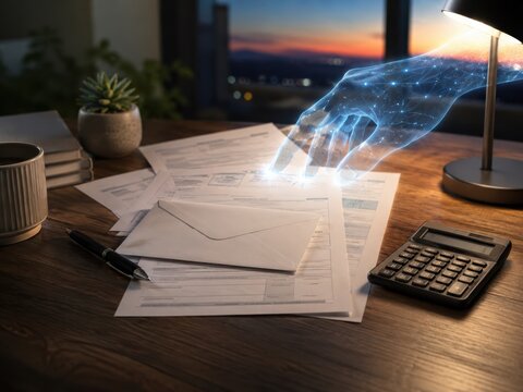 AI Automating Tax Document Preparation On Simple Desk