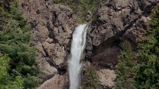 Treasure Falls Waterfall in Colorado