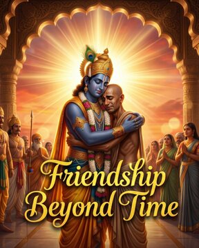 Krishna Embraces Sudama - Friendship Beyond Time
