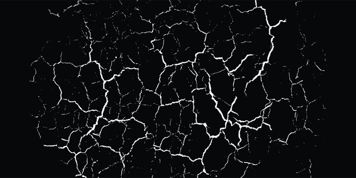 Cracked black glass of a smartphone as an abstract background for design.