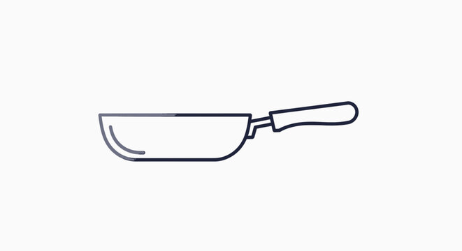 A simple minimalist vector spoon icon illustration for kitchen or dining design purposes