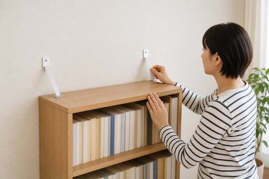 棚を固定する家具転倒防止の防災対策