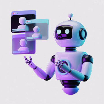 AI Social Media Assistant Robot