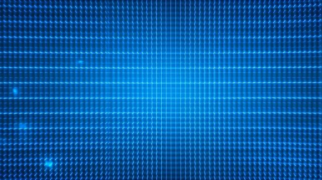 Dynamic blue light waveforms creating futuristic technology patterns