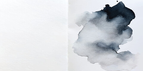Man painting a wall and looking through a hole into an abstract winter sky with clouds smoke fog and pollution ©  EYASH