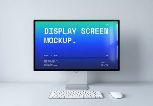 Nordic Silence Studio Display Mockup