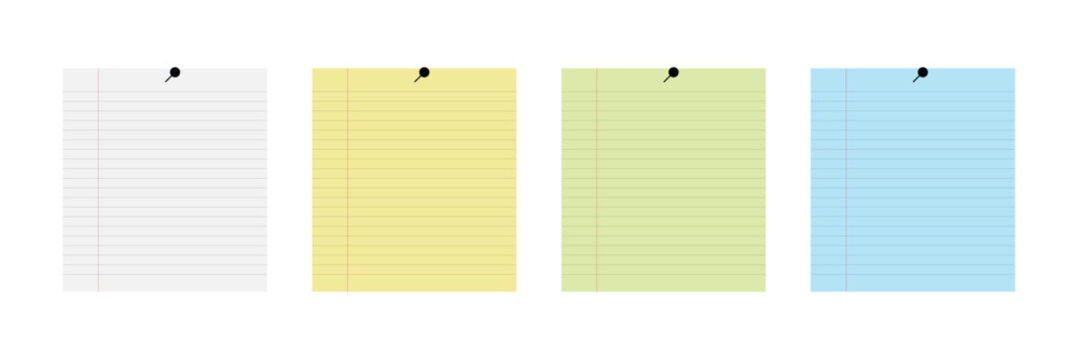 Sticky note with duct tape and a bent corner, post it note paper, memo reminder, sticky paper note. Isolated Sticky Note Illustration Set Yellow Memo Paper Collection with Tape Clip and Fold Effects. 