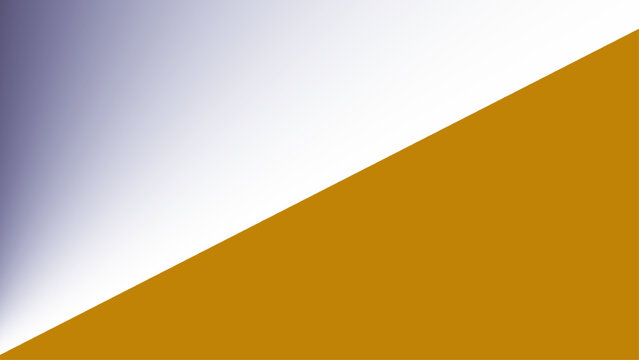 Abstract geometric background with diagonal split screen of mustard orange and grey gradient
