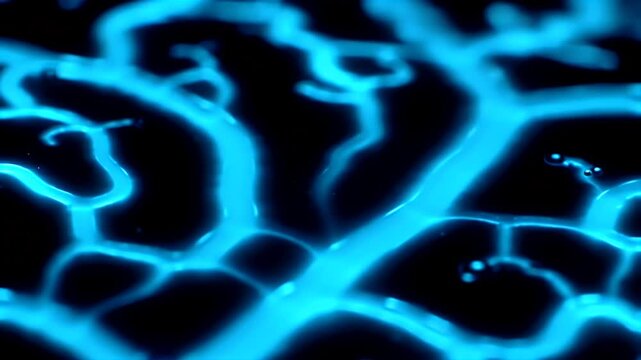 Glowing Blue Veins.