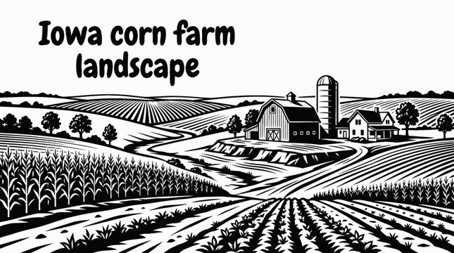 iowa corn american farm agriculture rural countryside crop harvest farming landscape field agribusiness destination