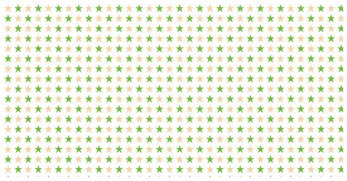 Dense star pattern featuring forest green and beige colors creating natural earthy aesthetic for rustic design concepts.