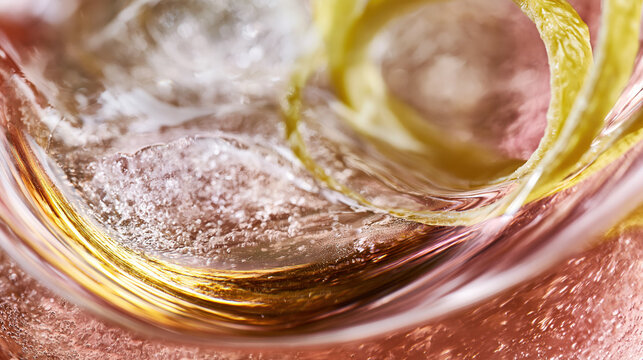 Close-up of lemon zest being sprinkled over sugar in a glass bowl