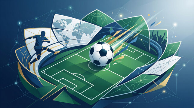Analyse Tactique D&rsquo;Un Terrain De Football Num&eacute;rique