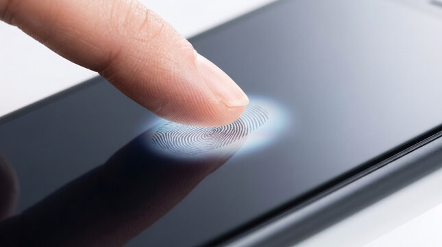 Doigt Appuyant Sur Une Interface Tactile Num&eacute;rique Moderne