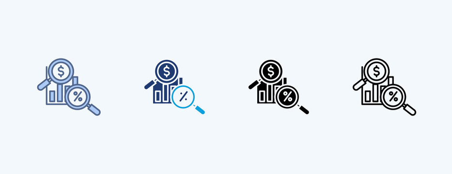 Ebitda Multiple Icon Illustration Vector