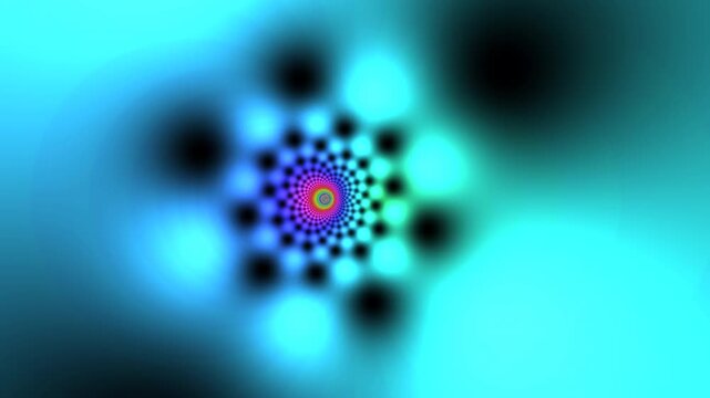 Conformal Moebius Warp Abstract Non Euclidean Projection Seamless Looping Procedural Background for Complex Mathematical Space and Hypnotic Grid Visualization