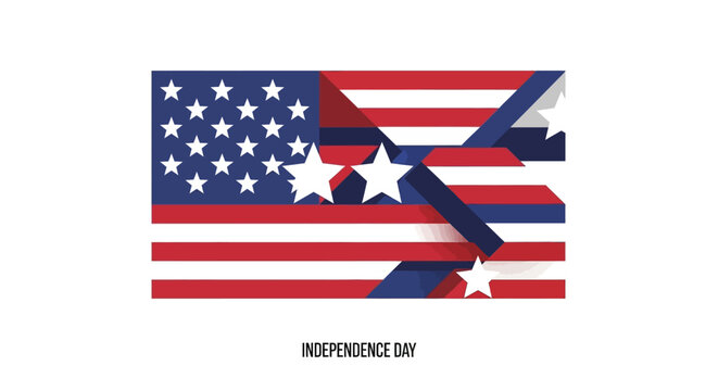 American Flag with Stars and Stripes.