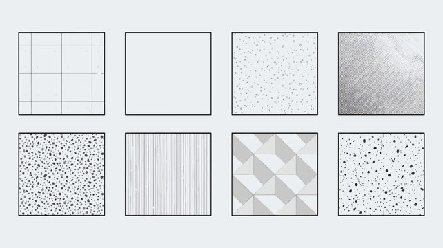 diverse technical and graphic surface texture samples