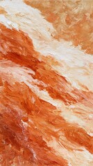 Obraz premium Heavily textured warm earthy abstract painting background with dynamic brushstrokes for design wallpaper or poster