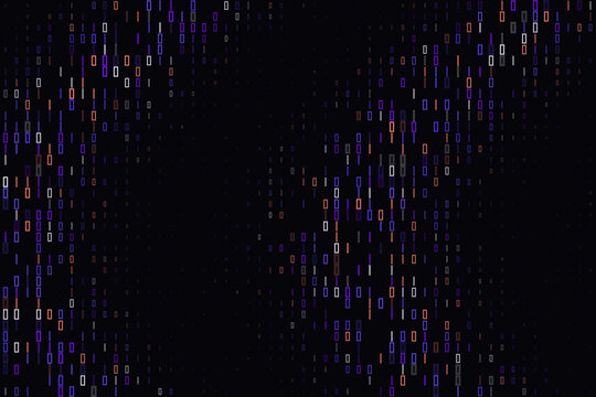 Abstract Binary Code Background with Digital Data Stream Patterns for Cyber Security and Technology Concepts