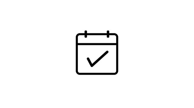 Checkmark symbol confirmation approval success green tick box isolated white background
