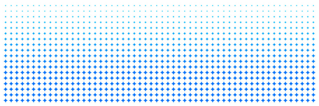 Blue Star Gradient Pattern Background with Fading Geometric Shapes for Modern Digital Design and Abstract Texture