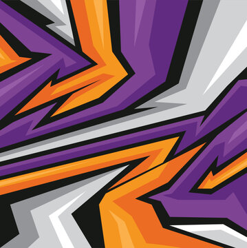 abstract geometric background vector for background and wrapping design with purple and orange colour