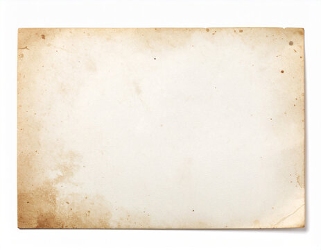 アンティークな風合いの古い紙の背景テクスチャ / Vintage old paper texture background with stains