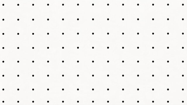 Black dots on white grid pattern