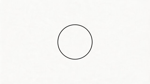 Black circle on white background