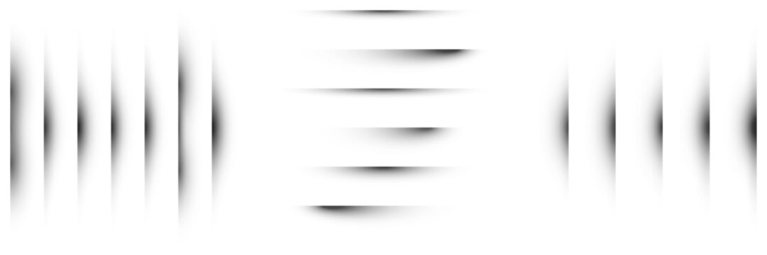 Set of Abstract Shadow Dividers and Gradient Line Elements for Modern Web Design and UI Layout Separation