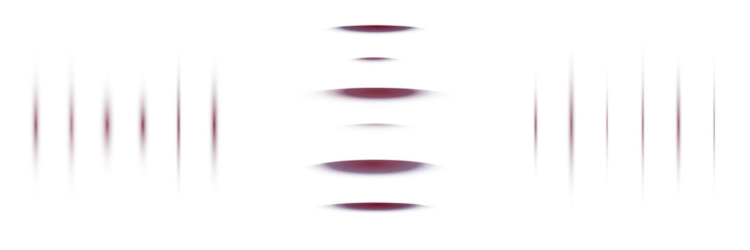 Abstract Digital Signal Interference Pattern with Vertical Lines and Horizontal Ovals for Technology Backgrounds