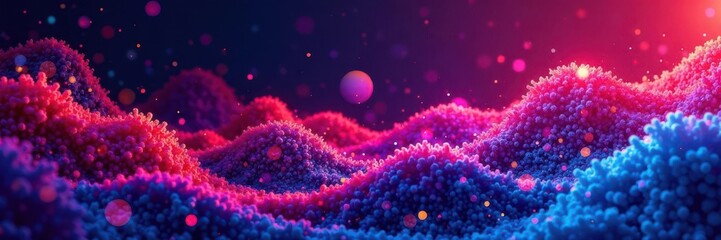 Fototapeta premium Abstract multicolored halftone gradients, dynamic shapes , gradient, flow, halftone