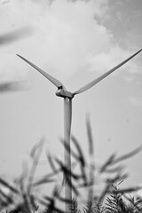wind turbine in snow © akrammenari