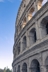 Fototapeta premium Colosseum Architecture Detail in Rome