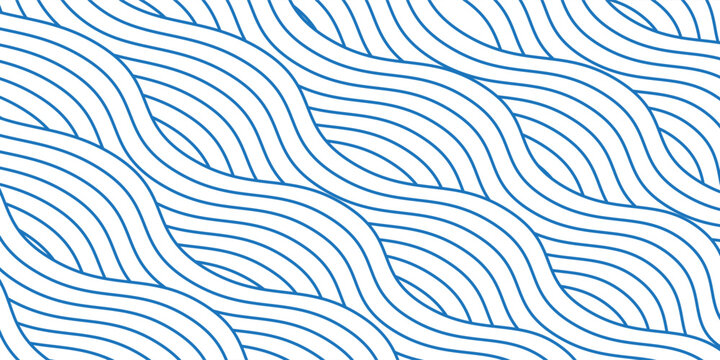 Blue Water wave line pattern background. Traditional Japanese style concept.Vector illustration.Blue Water wave line pattern background. Traditional Japanese style concept.