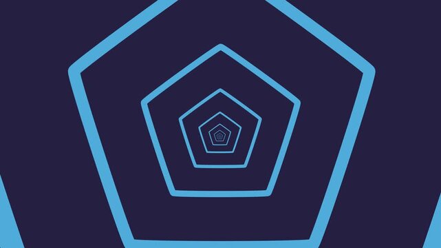 Rotating concentric squares, Square optical illusion pattern - black and blue, Geometric abstract background