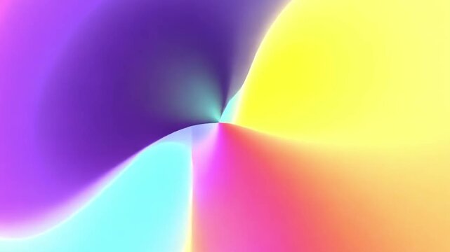 Colorful Abstract Waves in a Swirling Gradient Design Background