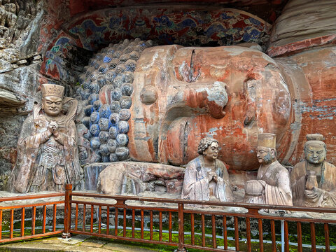 The stunning Buddhist sculptural art at Dazu Rock Carvings, Baoding Mountain, Chongqing, China