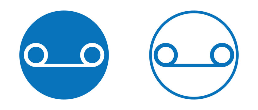 Voicemail Icon, Voicemail Icon Set, abstract voice mail icon on white background.