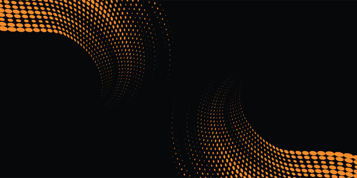 orange black brush Car sticker wrap pattern banner abstract sporty lines. eps 10