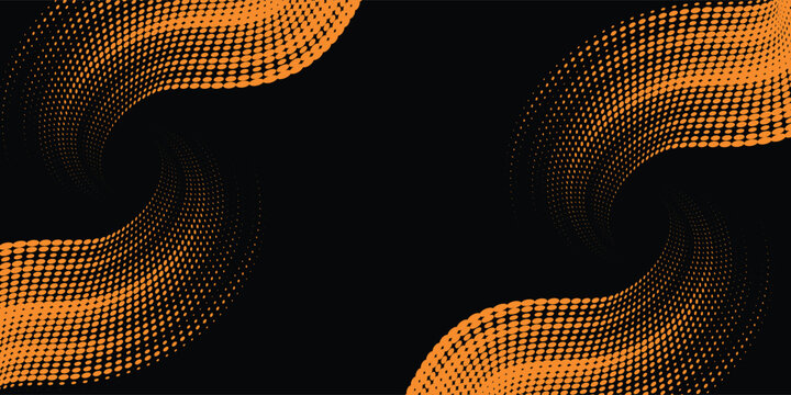 orange black brush Car sticker wrap pattern banner abstract sporty lines. eps 10