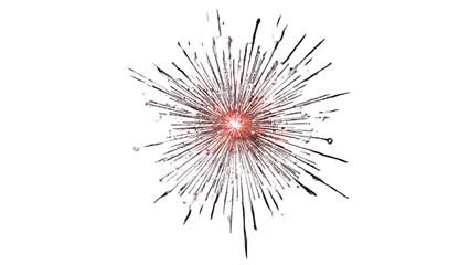 Fototapeta premium Explosion of colorful sparks occurs outdoors