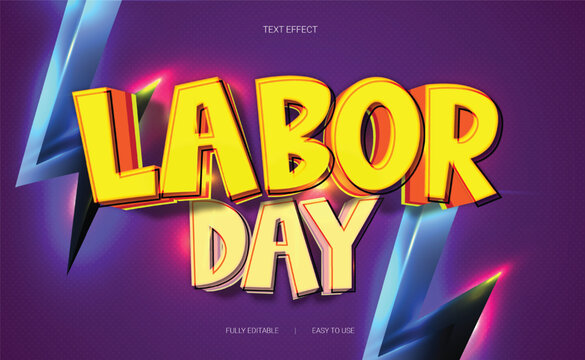 Labor Day Text effect 