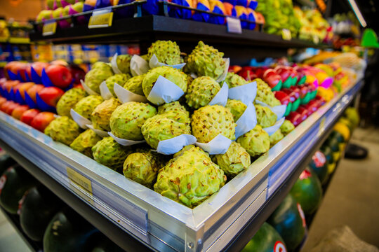 Mixed Fruits with Sugar Apples Display