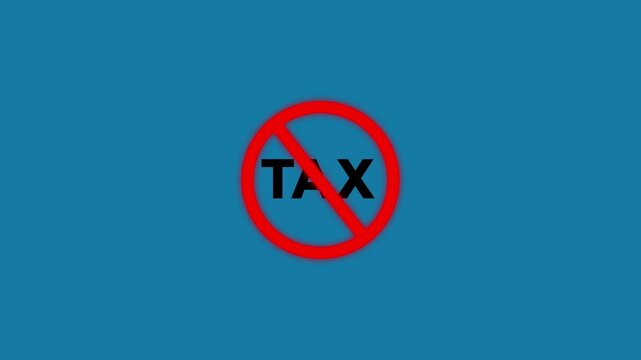no tax icon animation.