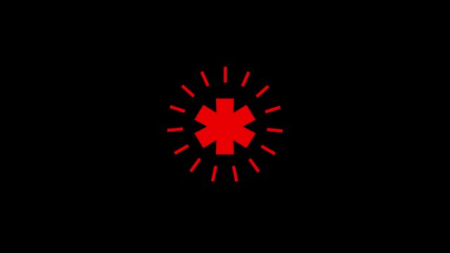 Emergency information icon animation.Containing healthcare, virtual consultation, online doctor, remote healthcare, medical app.
