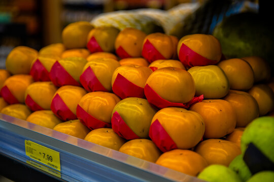 Fresh Persimmons at Farmers Market