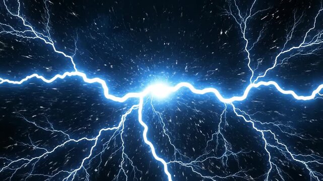 Electricity Lightning Bolt Energy Strike.