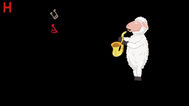 九年の新年を祝ってコンサートを開催している羊の動画。